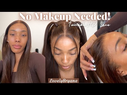 WowAfrican Reddish Brown Silky Straight 6in Fitted Glueless HD Lace Wig [GW02]